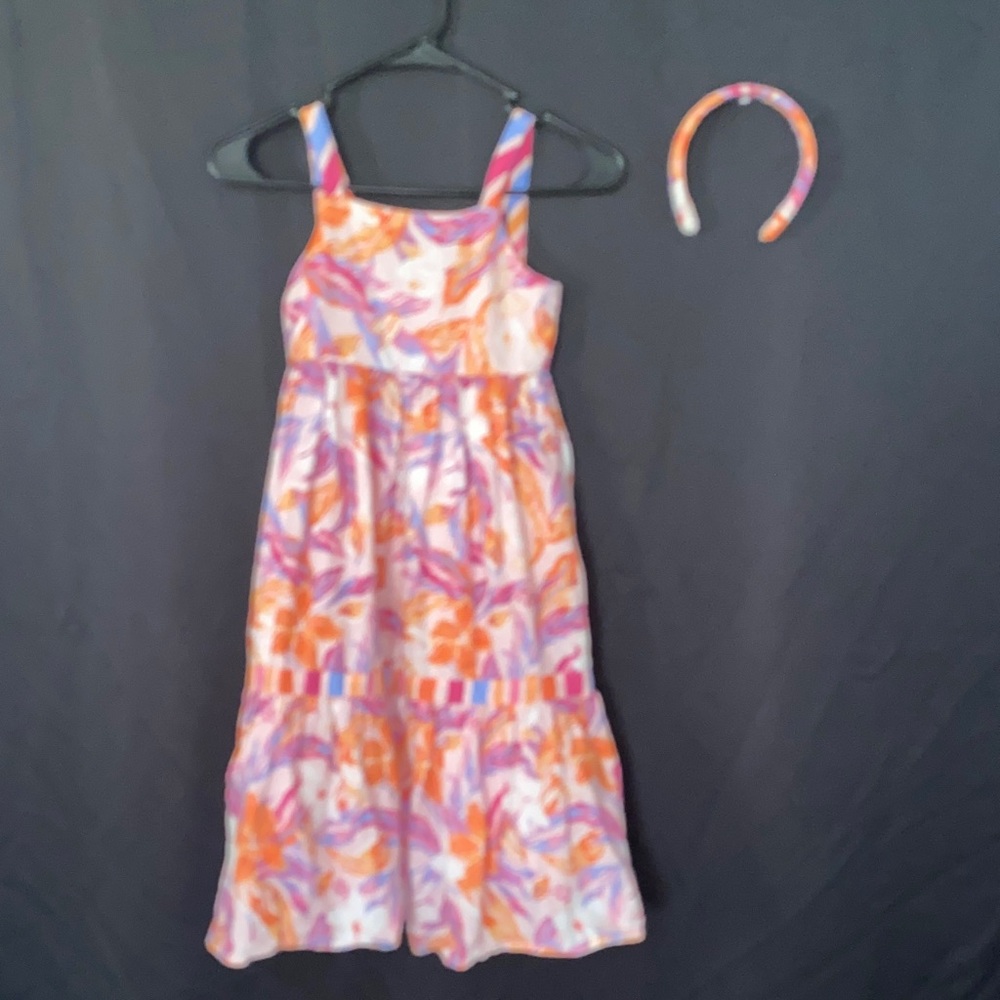 Rachel Zoe Multicolor Kids Casual Dress with Headband.